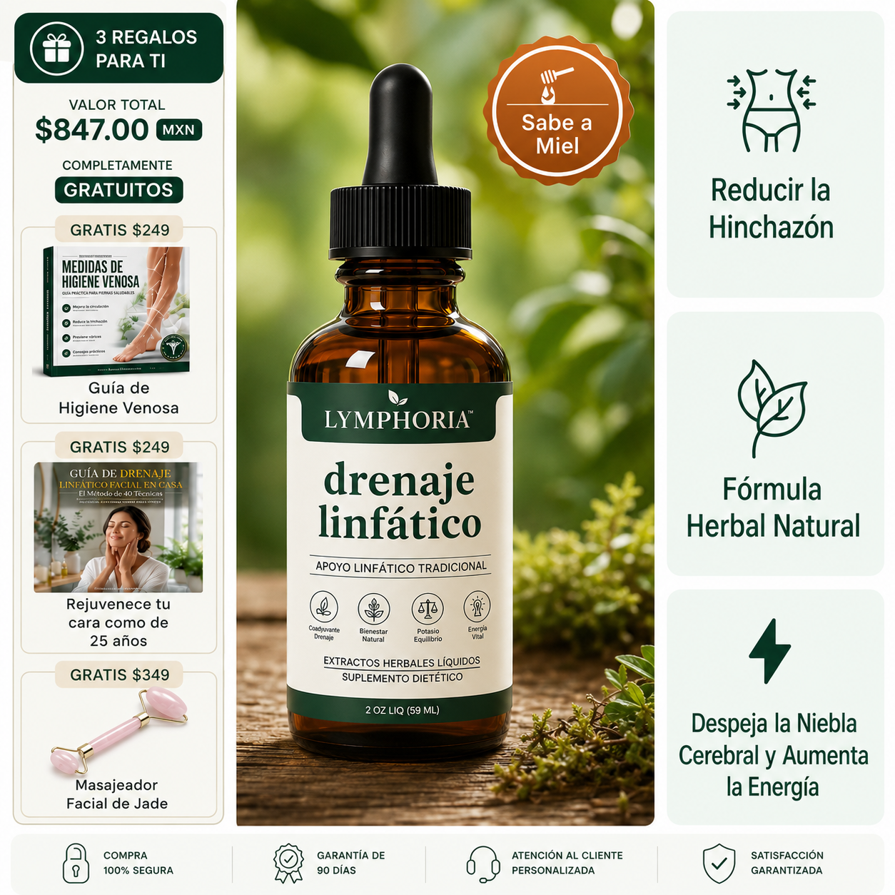Gotas de drenaje linfático ®