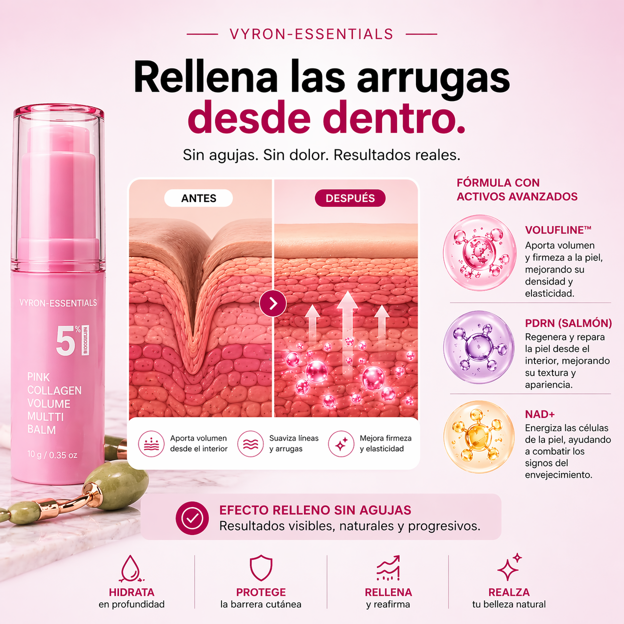 Rellena sin agujas. Sin clínica. K-Glow® · 1+1 GRATIS