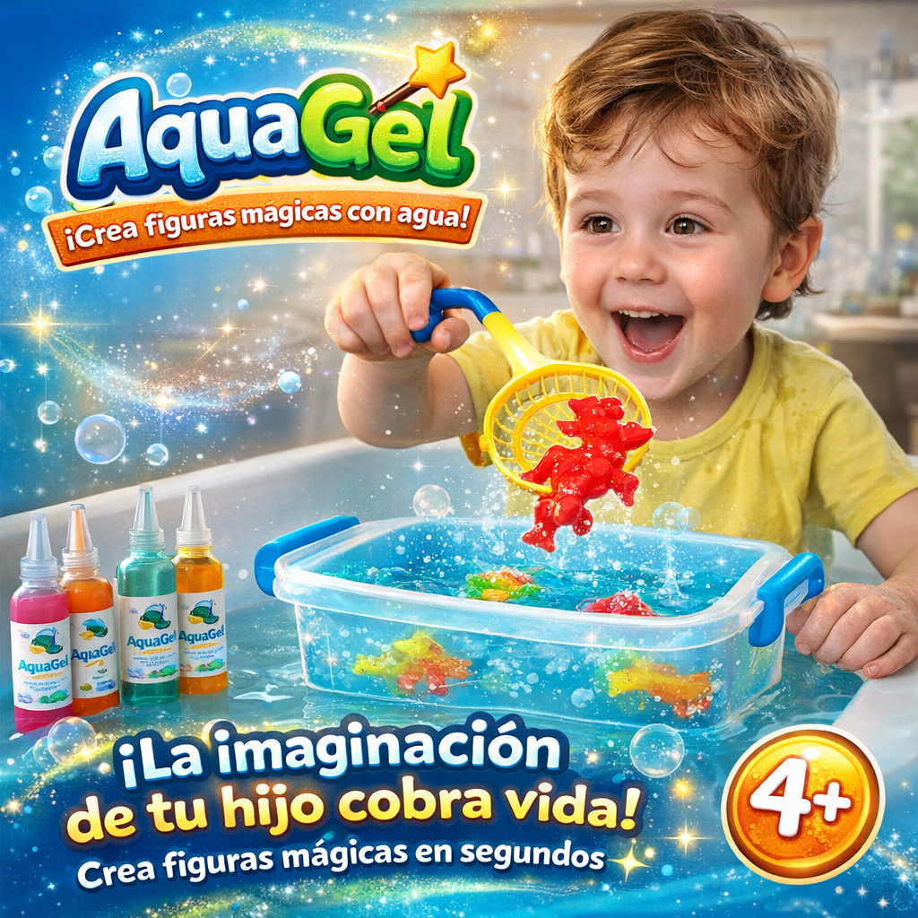 AquaGel: Menos tiempo en pantalla, más imaginación.