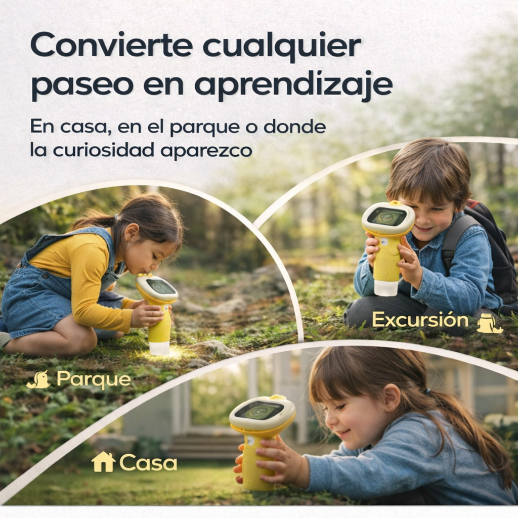 BUGGYSCOPE™: El microscopio infantil que convierte la curiosidad en horas de aprendizaje sin pantallas