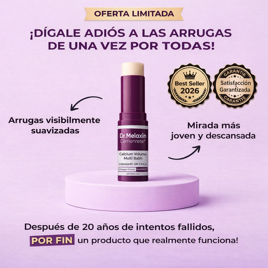 Bálsamo antiarrugas, piel más firme, lisa y luminosa,resultados desde la primera aplicación