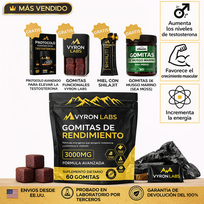 Vyron Labs | Shilajit. El mineral original para mejorar el rendimiento masculino EN 7 DÍAS.