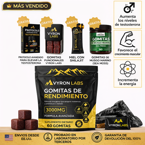 Vyron Labs | Shilajit. El mineral original para mejorar el rendimiento masculino EN 7 DÍAS.