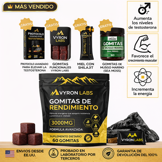 Vyron Labs | Shilajit. El mineral original para mejorar el rendimiento masculino EN 7 DÍAS.