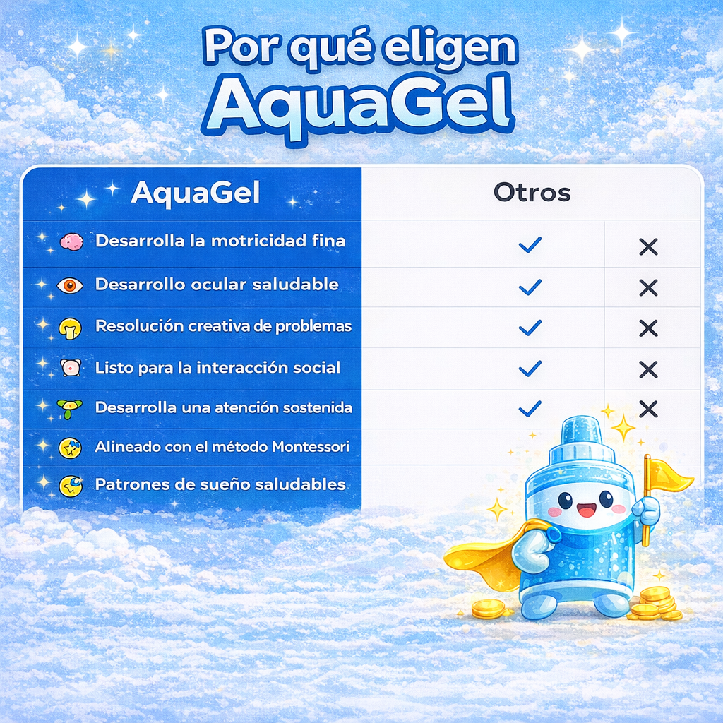 AquaGel: Menos tiempo en pantalla, más imaginación.