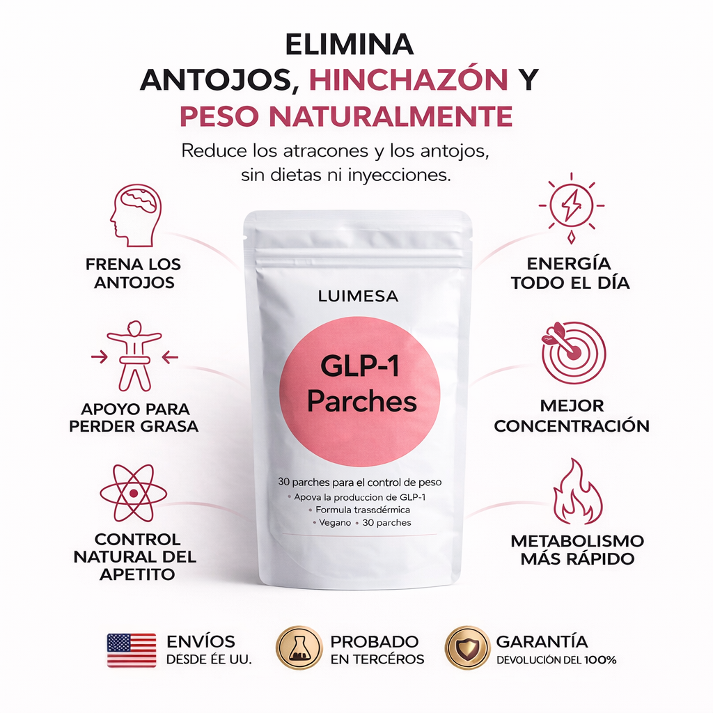 GLP-Parches™ El método que ayuda a reducir el apetito y perder hasta 10 libras en 30 días