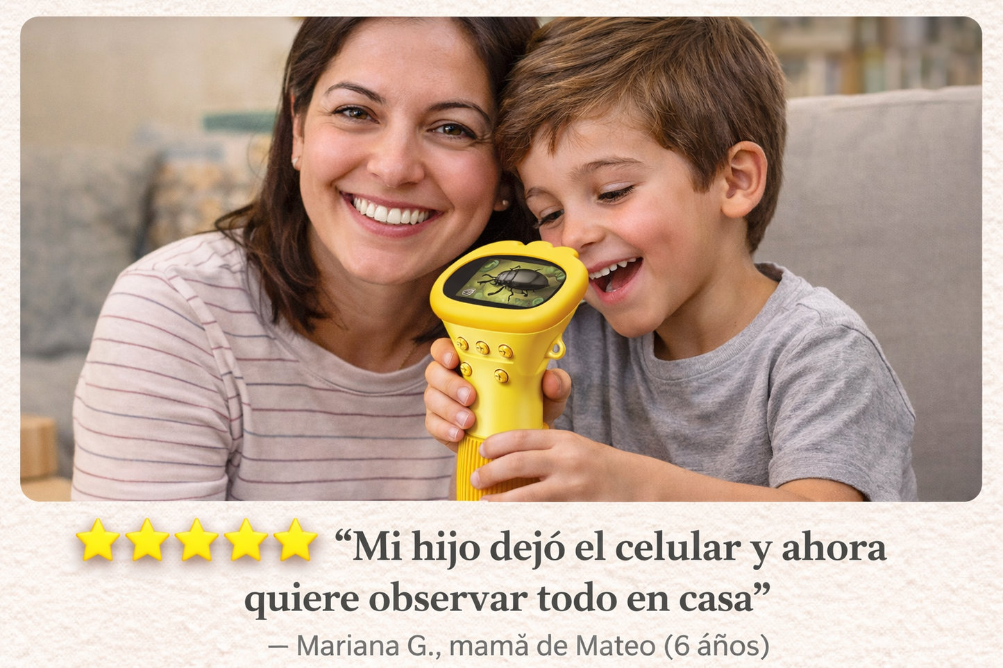 BUGGYSCOPE™: El microscopio infantil que convierte la curiosidad en horas de aprendizaje sin pantallas