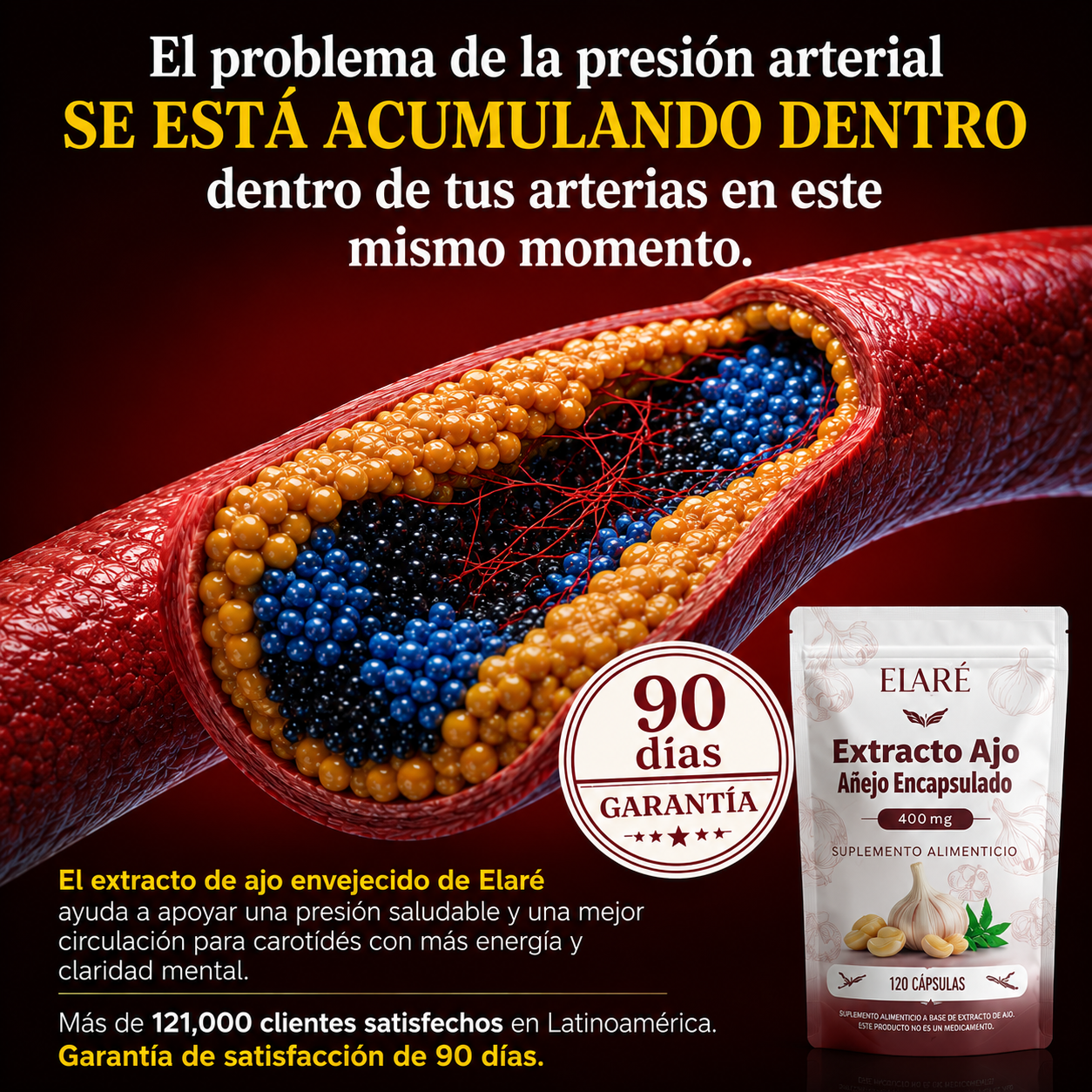 Extracto de ajo envejecido - Cápsulas blandas inodoras de 7500 mg