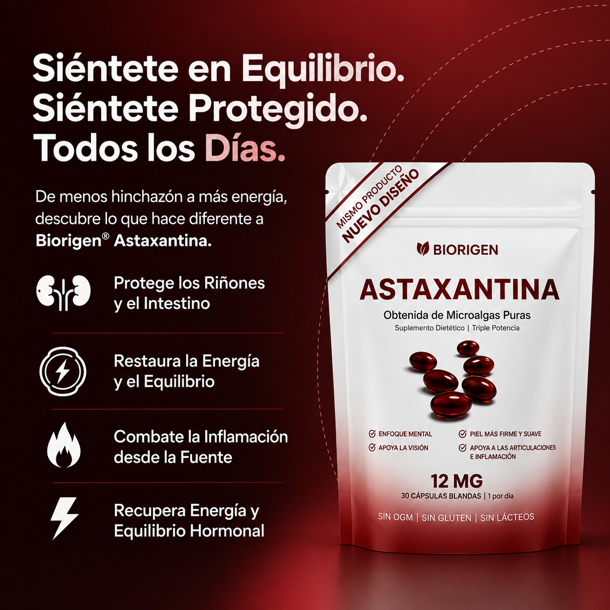 Astaxantina - El Antioxidante Maestro para tu Salud Visual, Renal, piel y Energía.