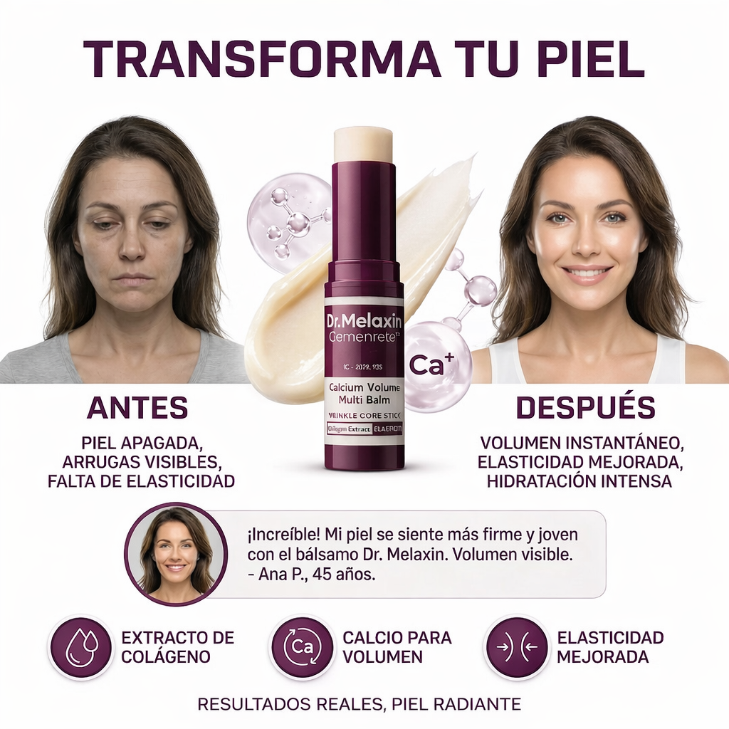 Bálsamo antiarrugas, piel más firme, lisa y luminosa,resultados desde la primera aplicación